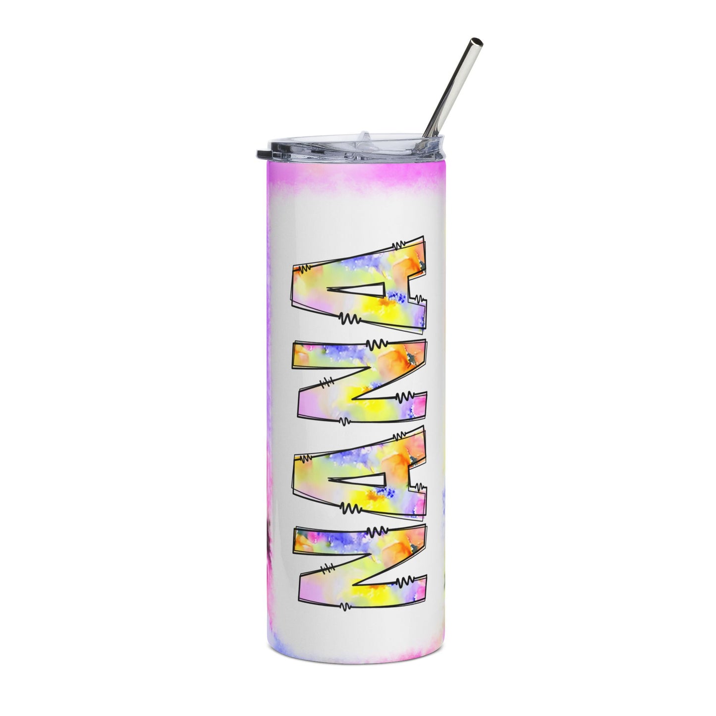 Floral Watercolor Mama 20oz Stainless Steel Tumbler