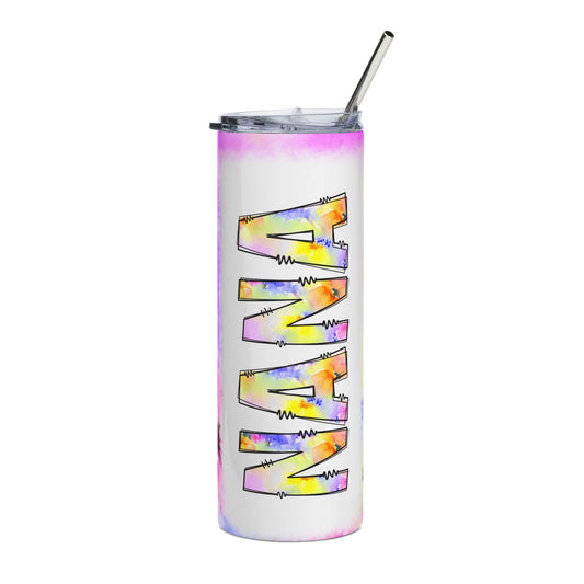 Floral Watercolor Mama 20oz Stainless Steel Tumbler