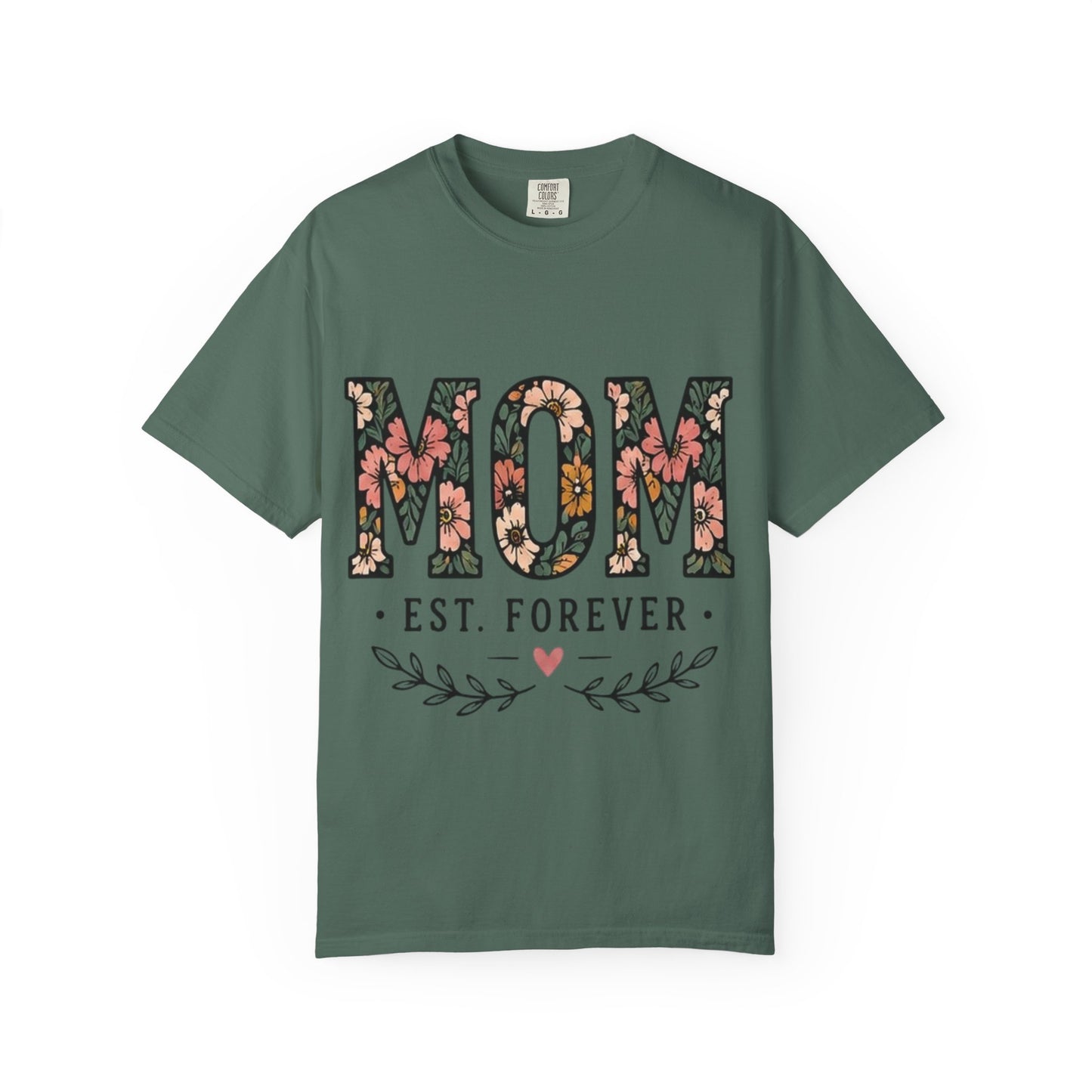 Mom Floral T-Shirt — "MOM Est. Forever" Mother's Day Tee