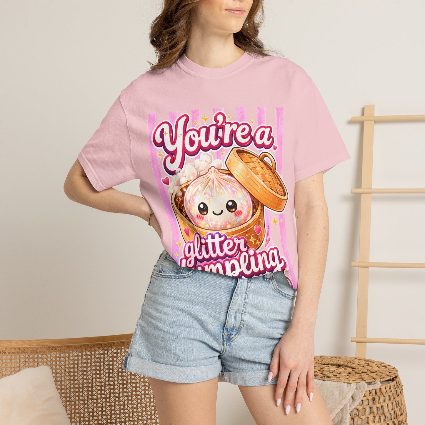 Glitter Dumpling T-Shirt — Cute Kawaii "You’re a Glitter Dumpling" Graphic Tee
