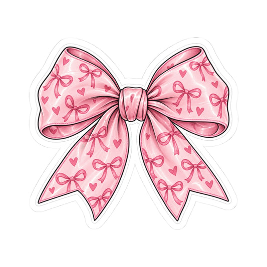 Pretty in Pink Bow Sticker