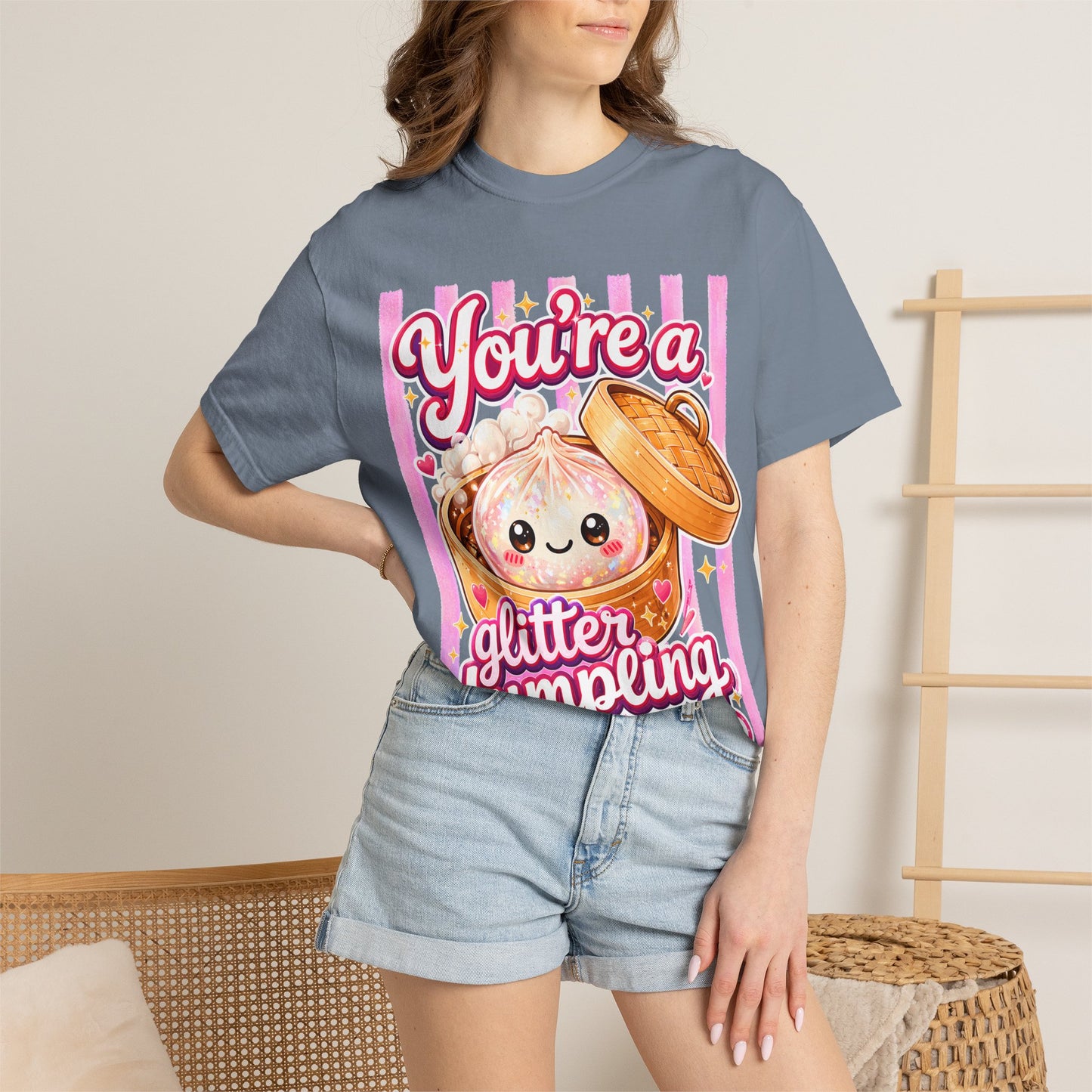 Glitter Dumpling T-Shirt — Cute Kawaii "You’re a Glitter Dumpling" Graphic Tee