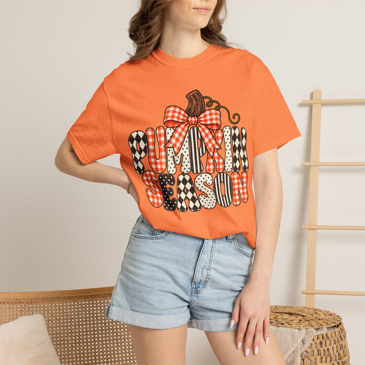 Pumpkin Season T-Shirt — Plaid & Patchwork Fall Tee