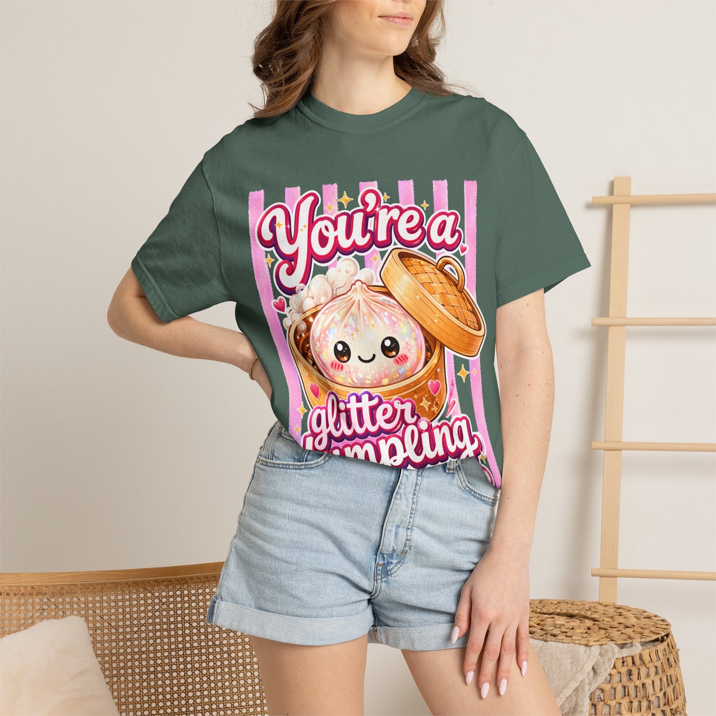 Glitter Dumpling T-Shirt — Cute Kawaii "You’re a Glitter Dumpling" Graphic Tee