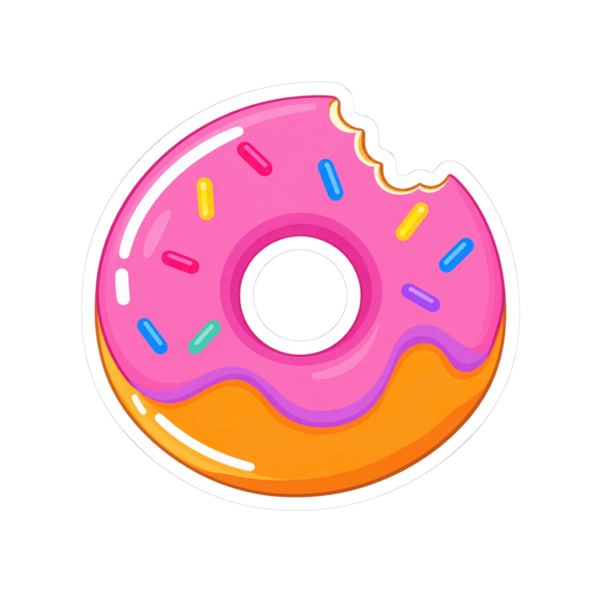 Donut Bite Sticker