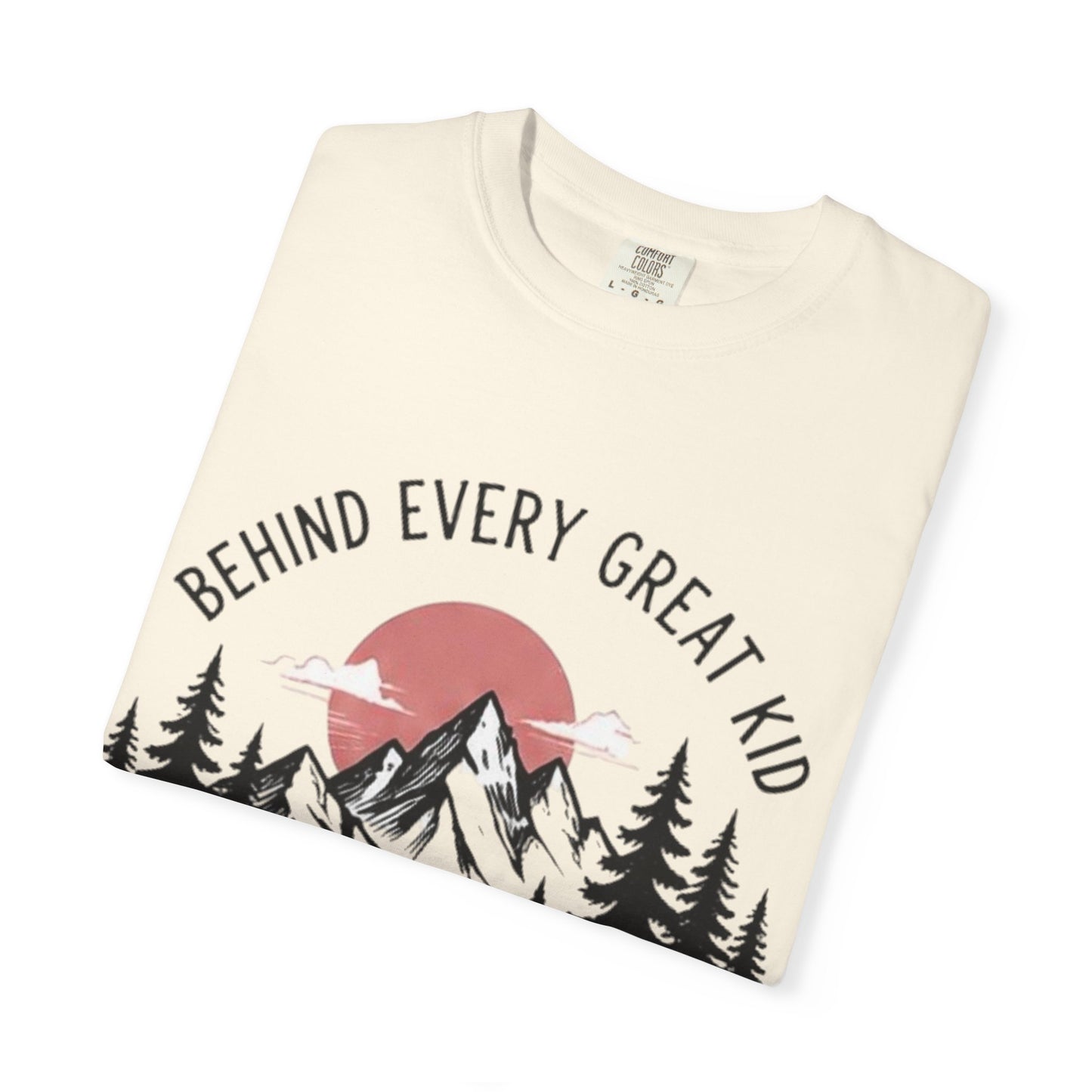 Mom Who Never Gave Up T-Shirt — 'Behind Every Great Kid' Inspirational Mother's Day Tee