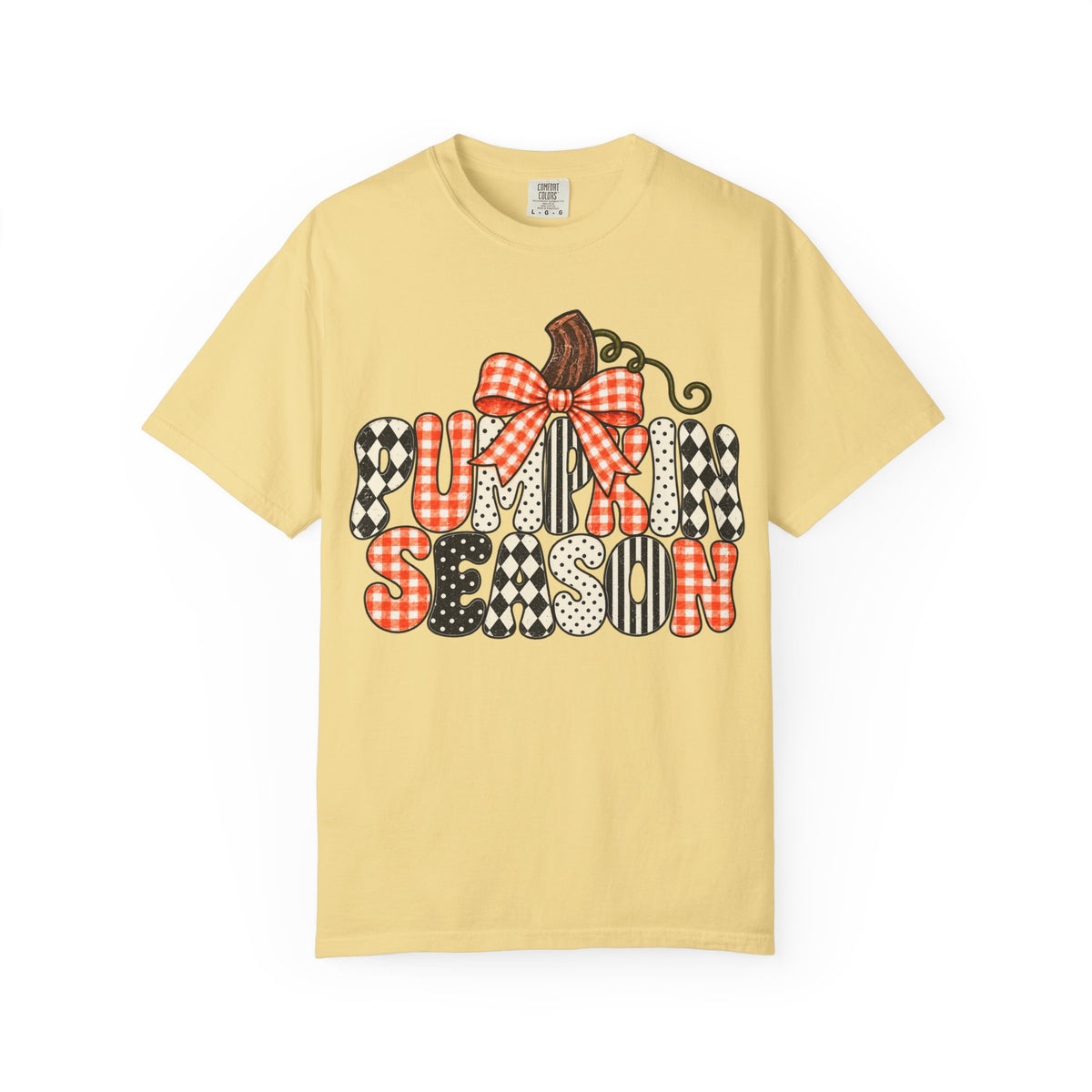 Pumpkin Season T-Shirt — Plaid & Patchwork Fall Tee