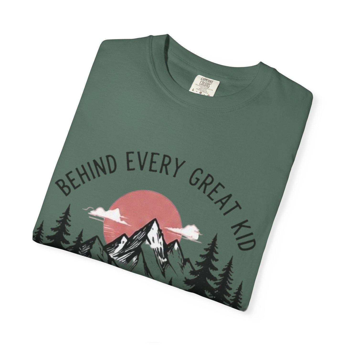 Mom Who Never Gave Up T-Shirt — 'Behind Every Great Kid' Inspirational Mother's Day Tee