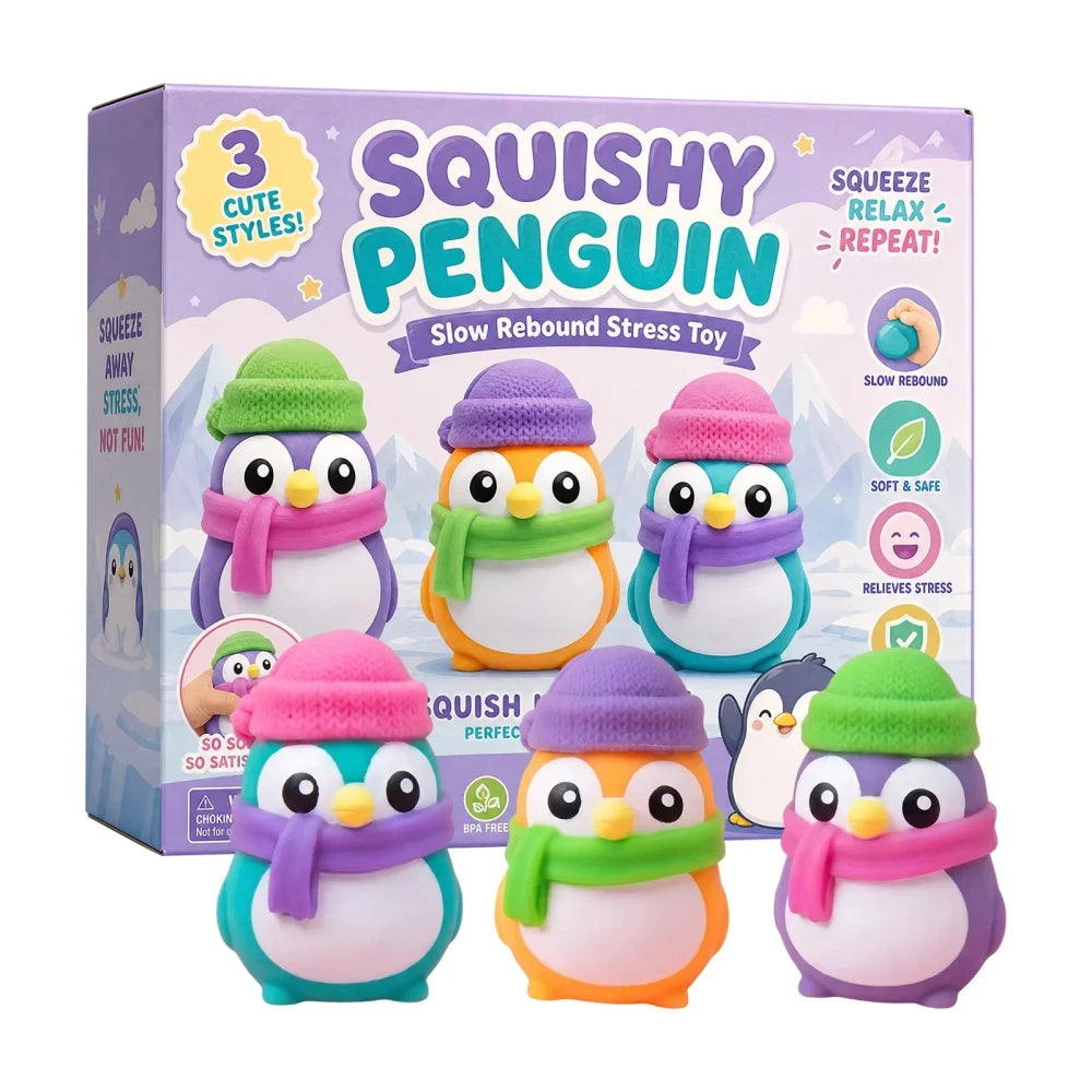Glow In Dark Penguin Fidget Toy