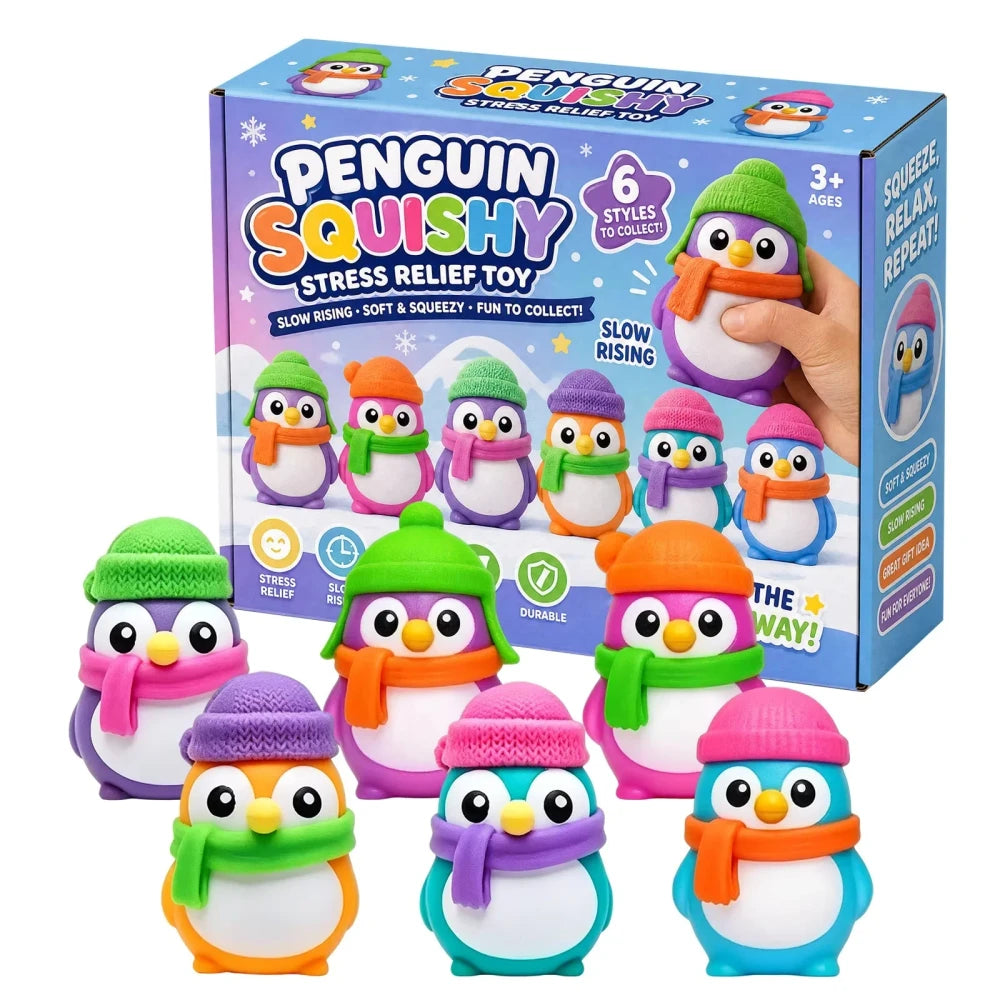Glow In Dark Penguin Fidget Toy