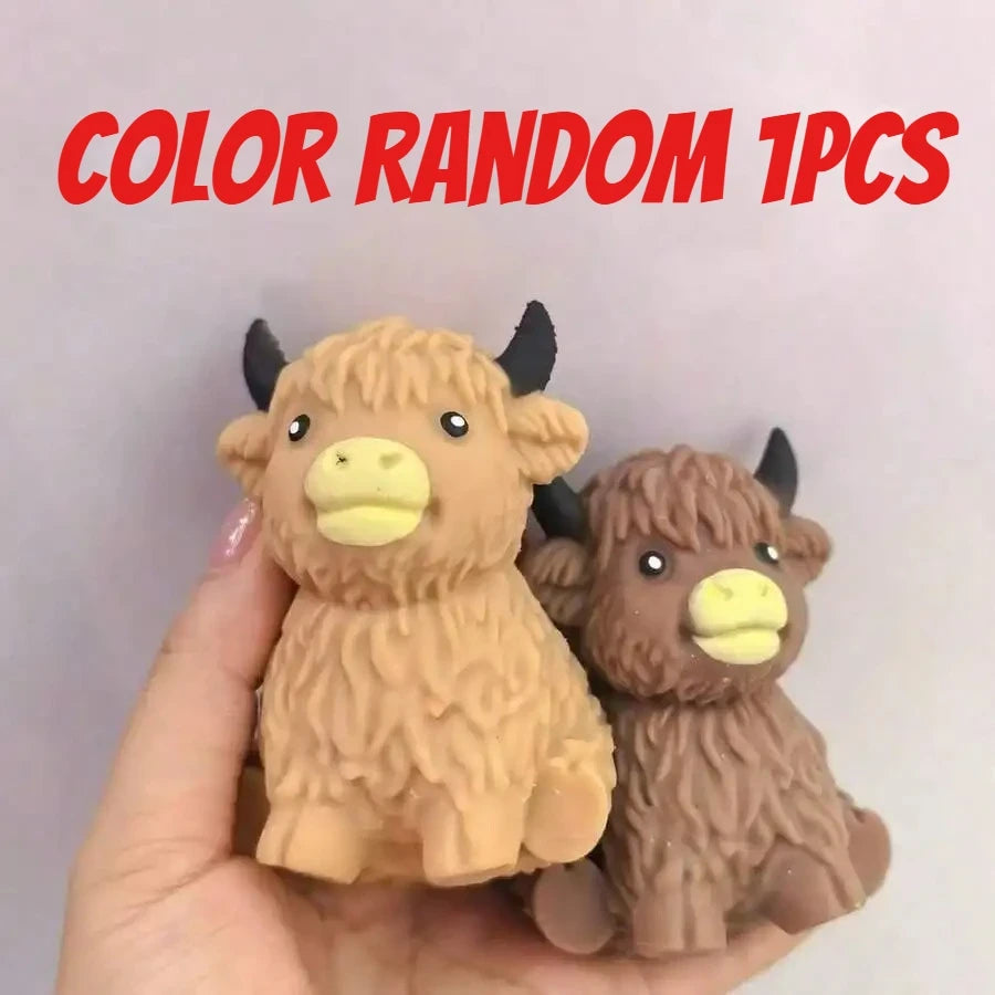 Scottish Highland Cow Stress Relief Toy