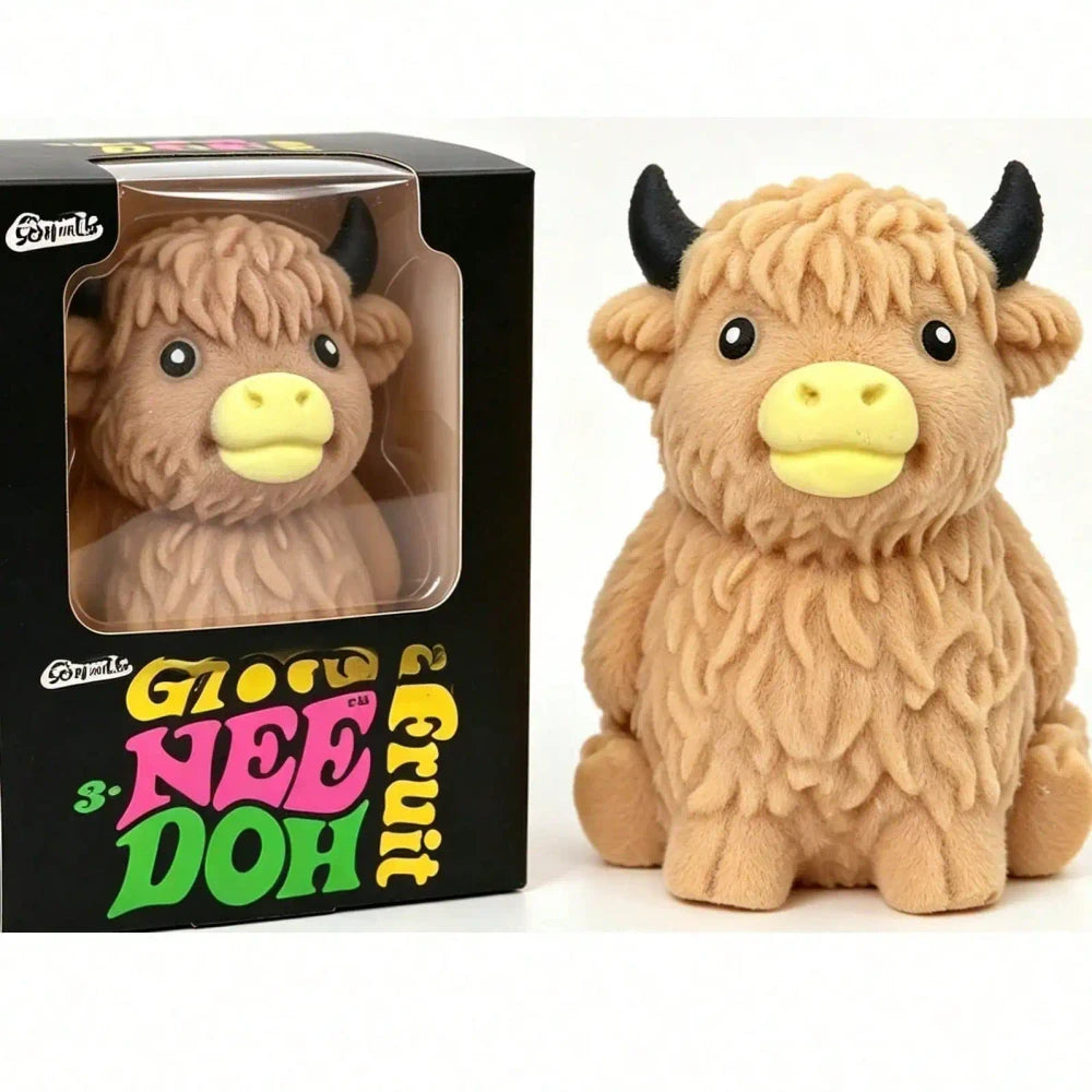 Scottish Highland Cow Stress Relief Toy
