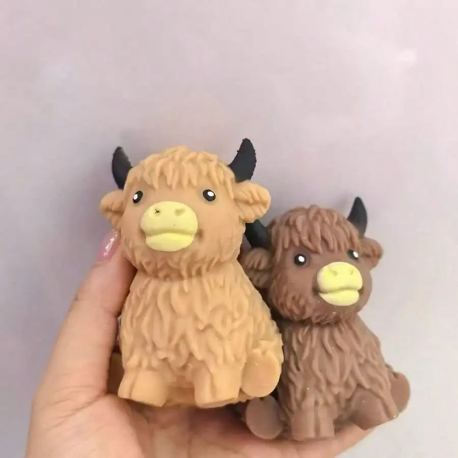 Scottish Highland Cow Stress Relief Toy