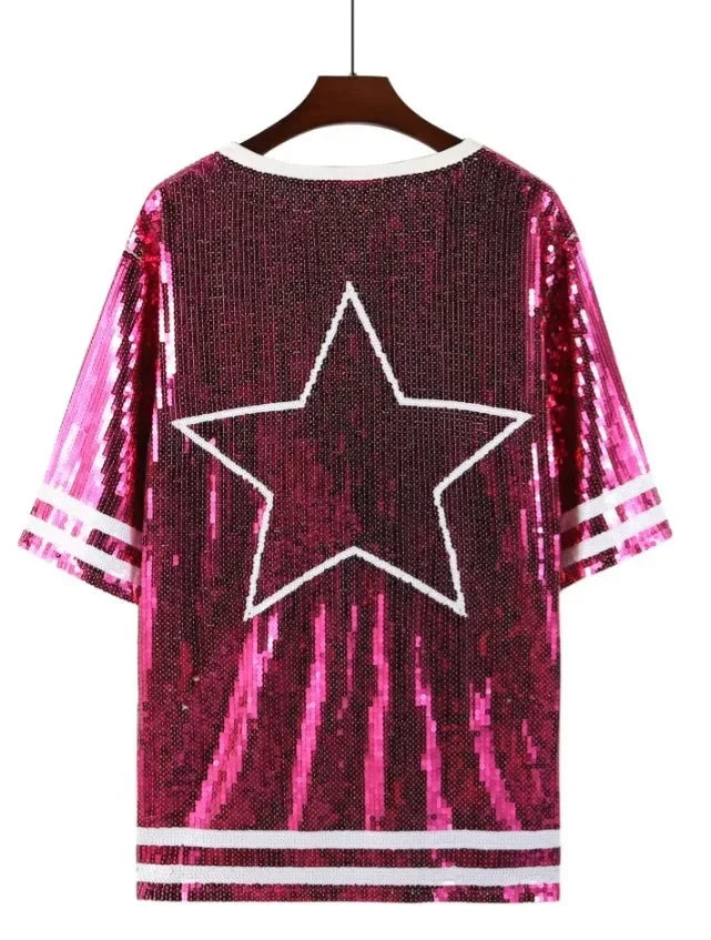 Sequin Basketball T-Shirt