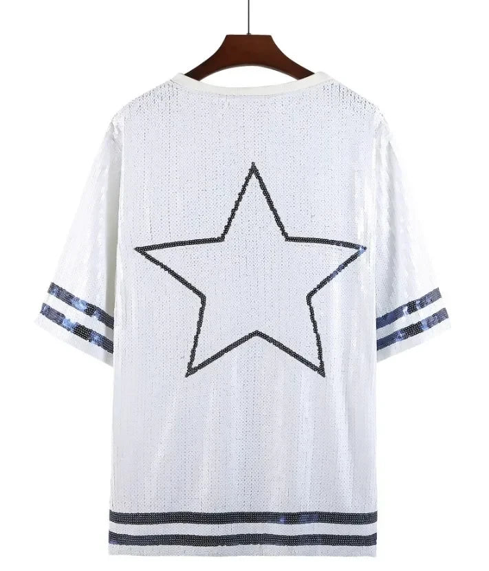 Sequin Basketball T-Shirt