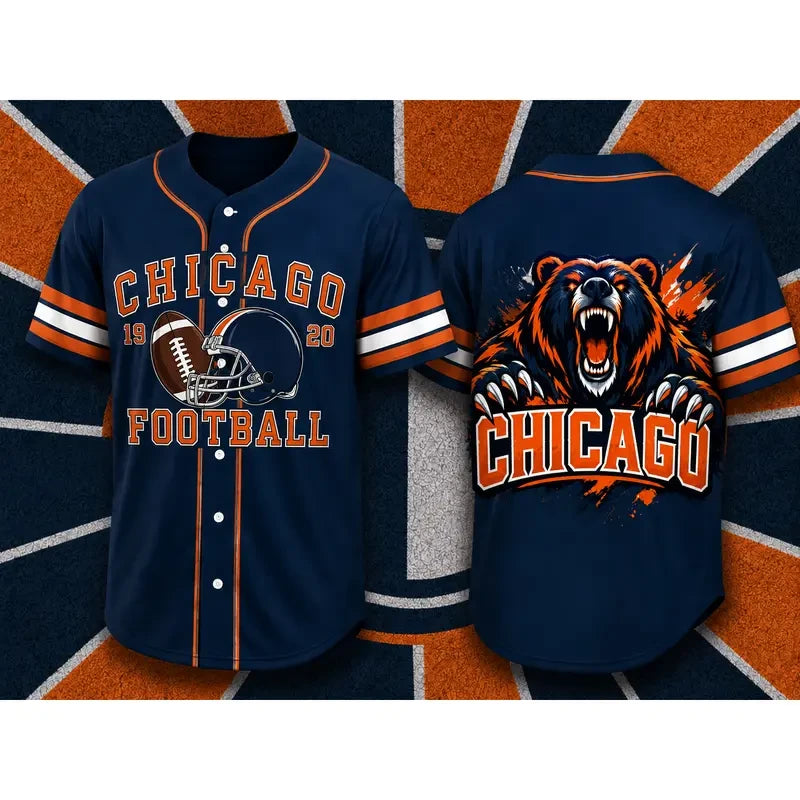 Football Team Fan Baseball Jersey