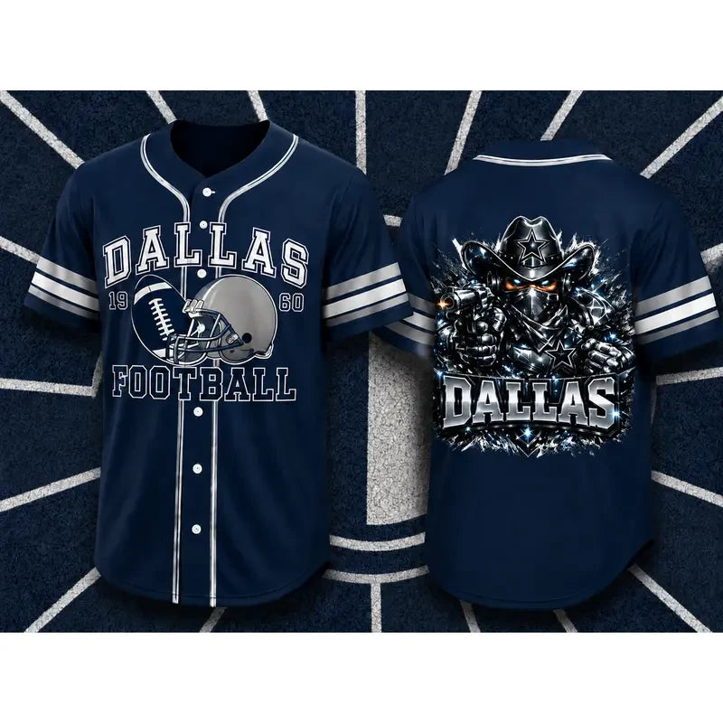 Football Team Fan Baseball Jersey