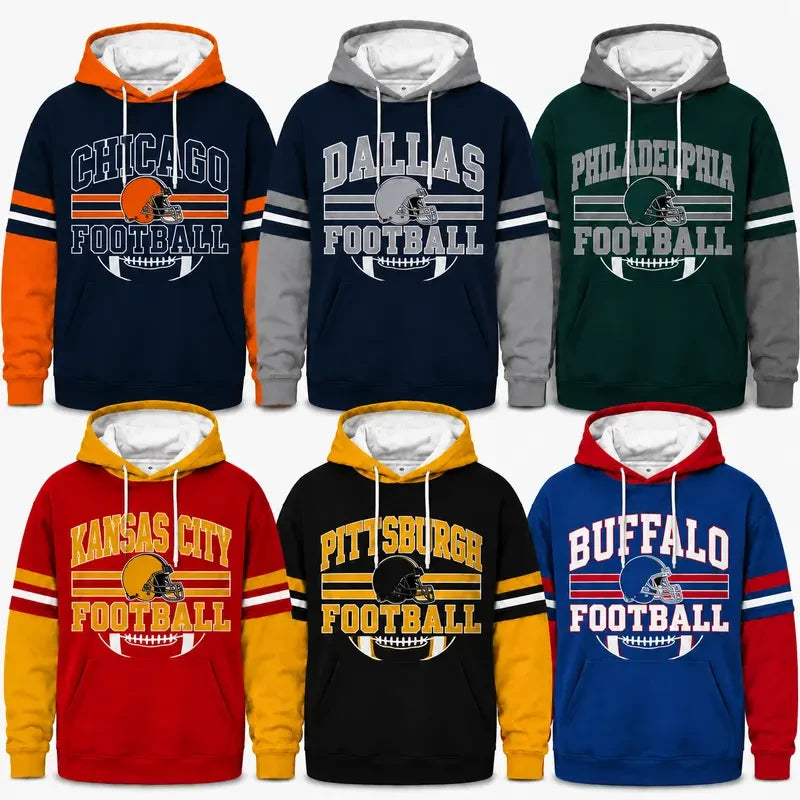 Retro Football Fan Hoodie