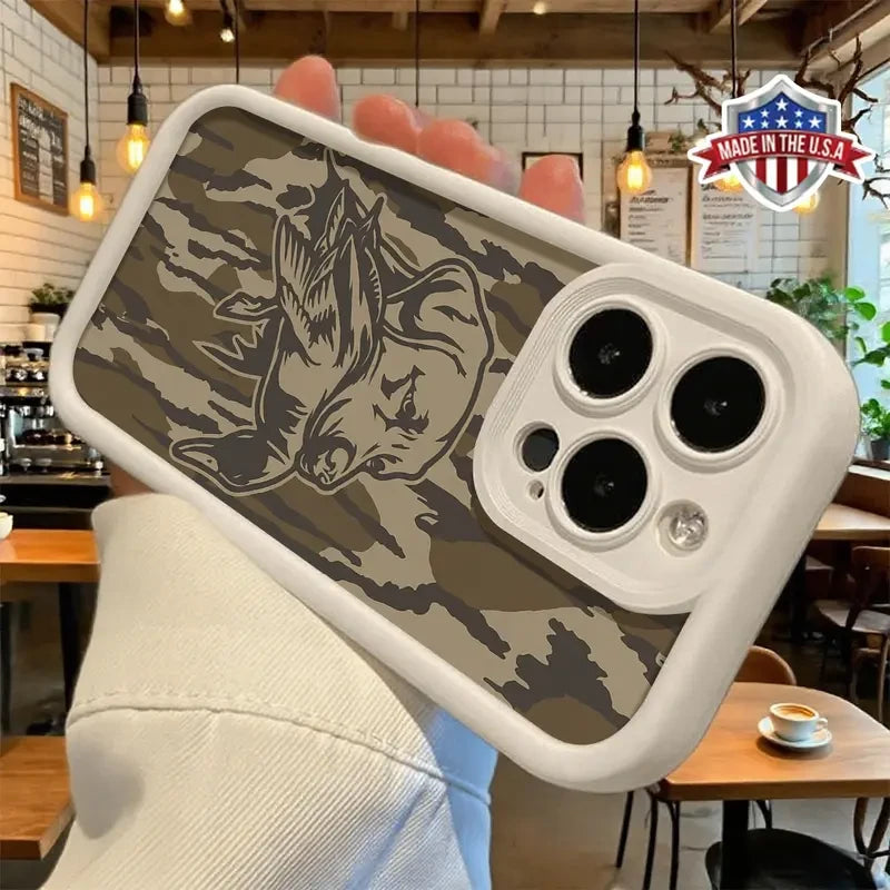 Vintage Hunting Dog Camouflage Phone Case