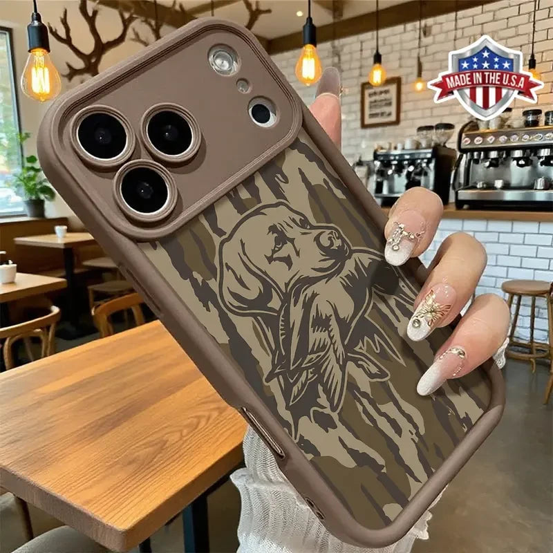 Vintage Hunting Dog Camouflage Phone Case