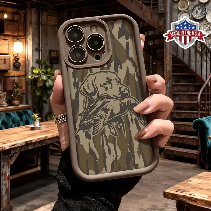 Vintage Hunting Dog Camouflage Phone Case