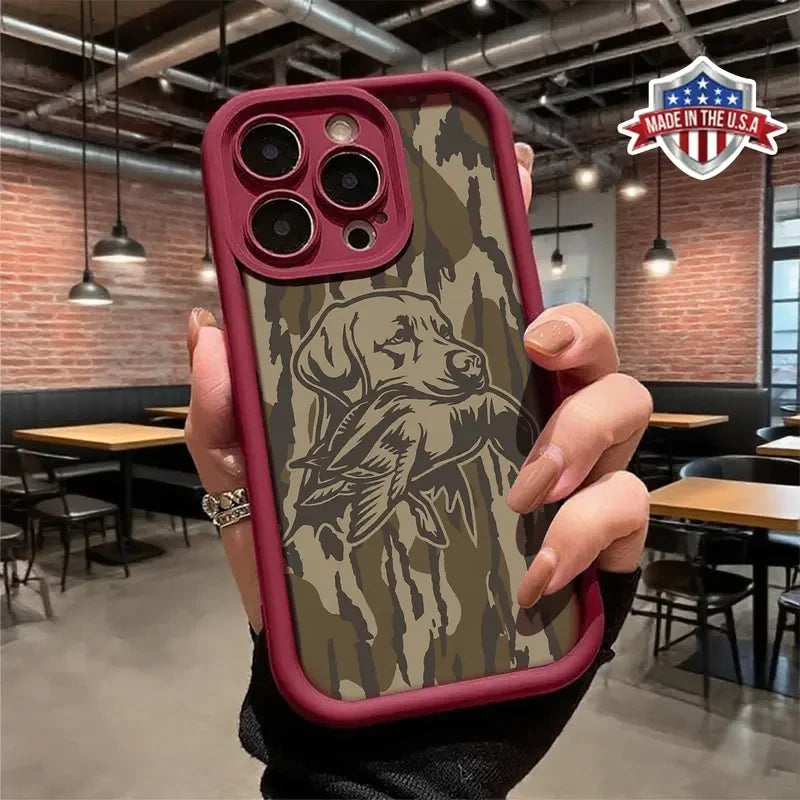 Vintage Hunting Dog Camouflage Phone Case