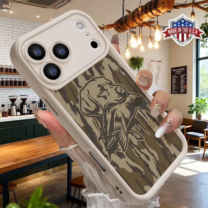 Vintage Hunting Dog Camouflage Phone Case