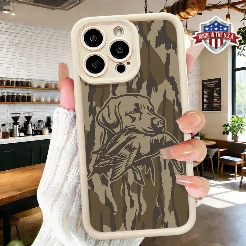 Vintage Hunting Dog Camouflage Phone Case