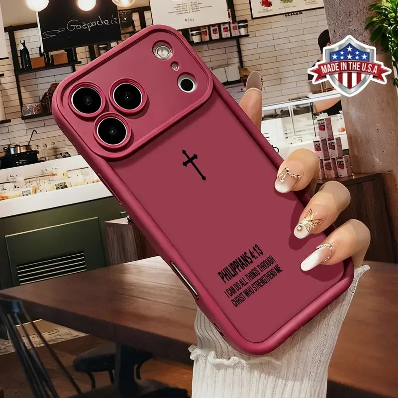 Minimalist Christian Cross iPhone Case