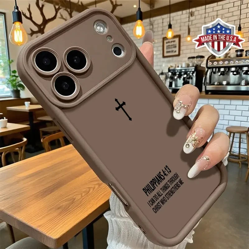 Minimalist Christian Cross iPhone Case