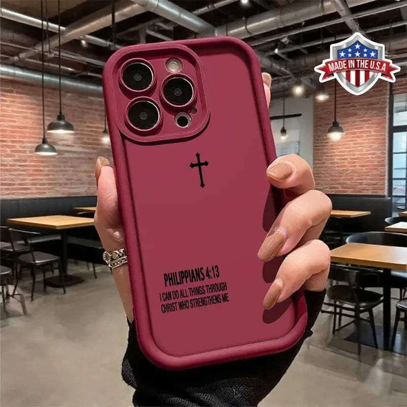 Minimalist Christian Cross iPhone Case