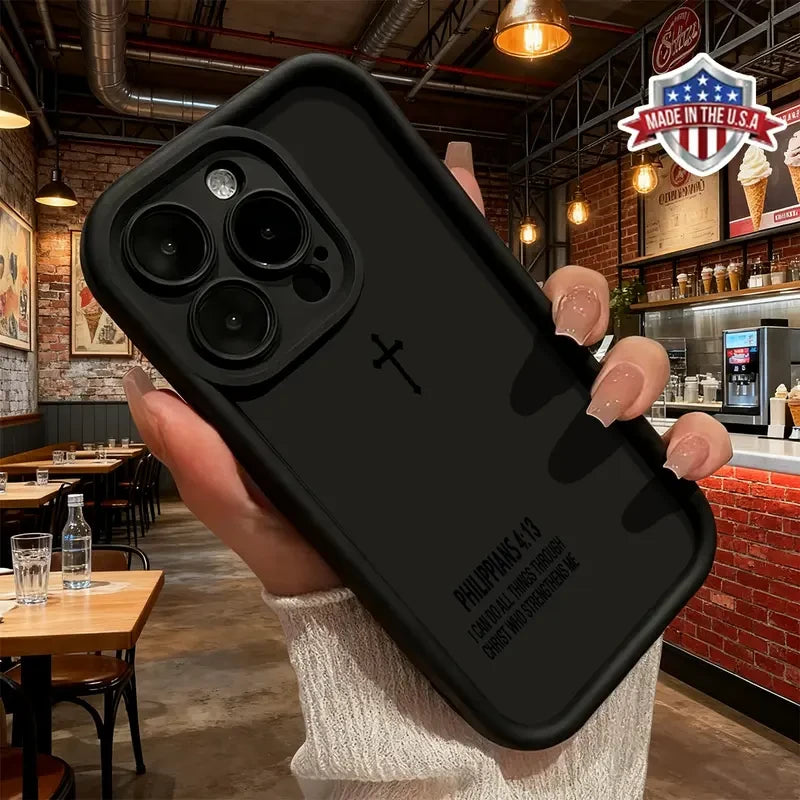Minimalist Christian Cross iPhone Case