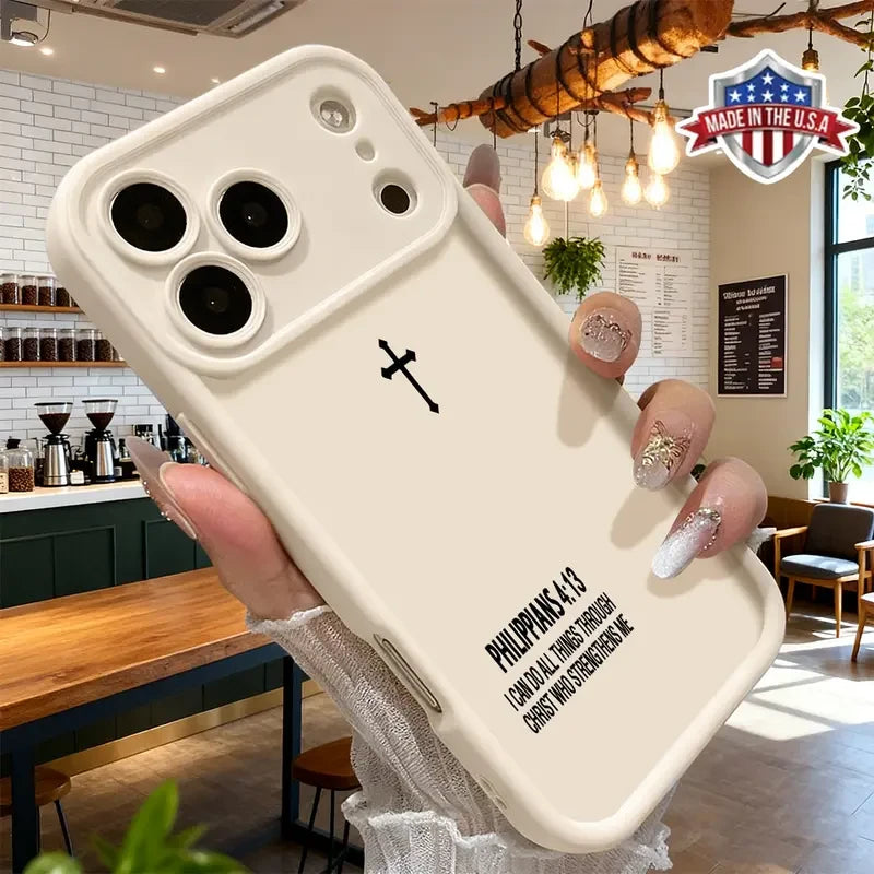 Minimalist Christian Cross iPhone Case