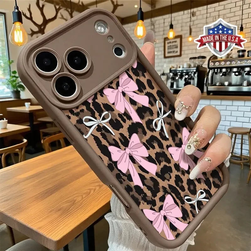 Leopard Bow Aesthetic Smartphone Case