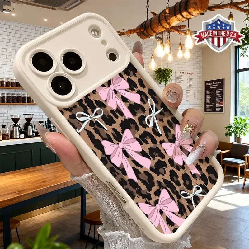 Leopard Bow Aesthetic Smartphone Case