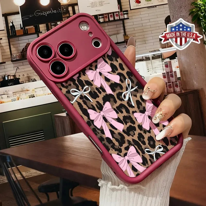 Leopard Bow Aesthetic Smartphone Case