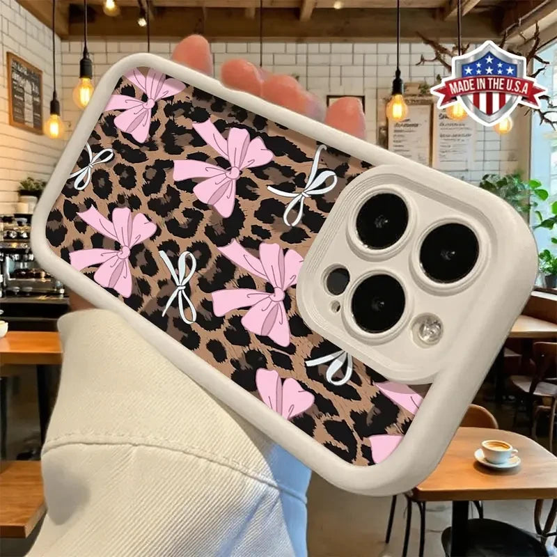 Leopard Bow Aesthetic Smartphone Case