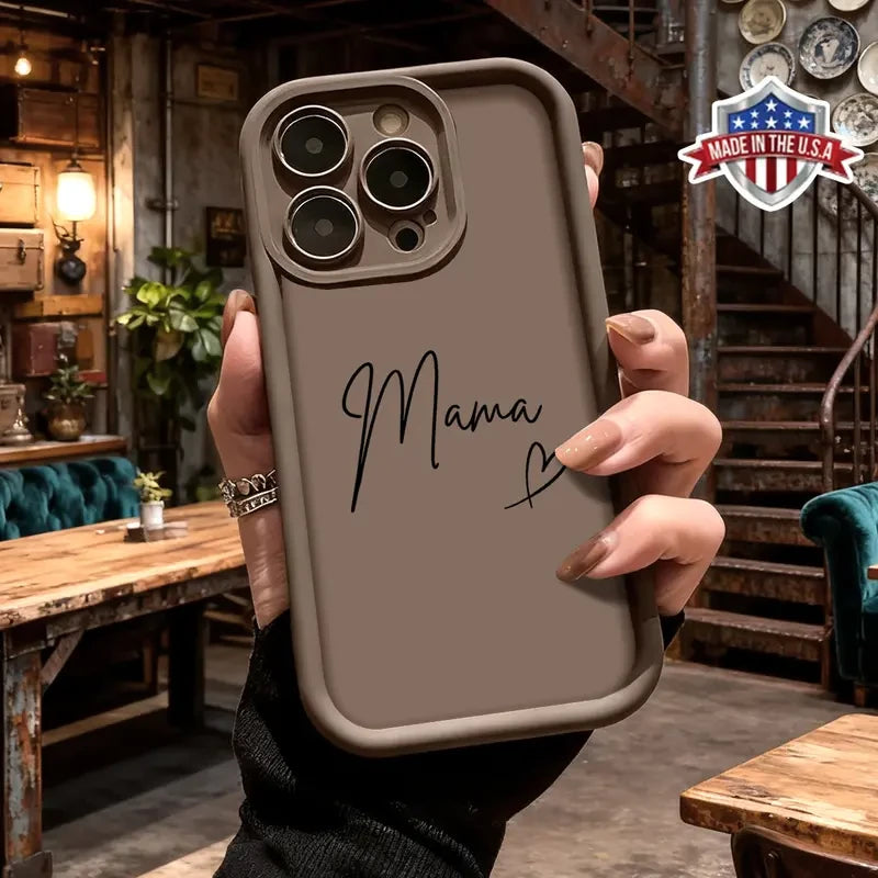 Minimalist Mama Script iPhone Case