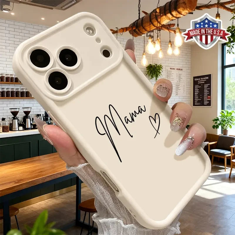 Minimalist Mama Script iPhone Case