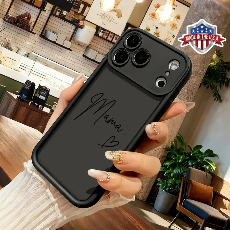 Minimalist Mama Script iPhone Case