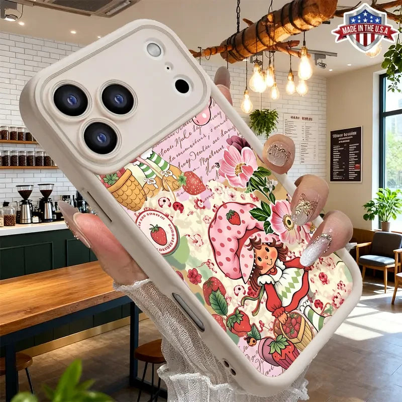 Strawberry Floral TPU Phone Case