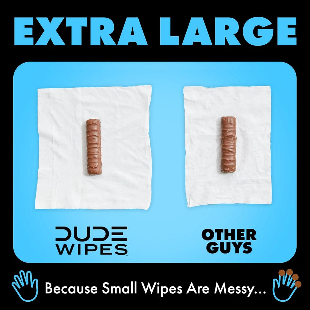 DUDE Wipes Unscented Adult Flushable Wipes