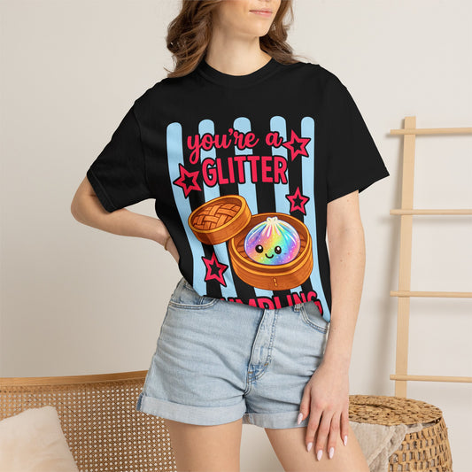 Glitter Dumpling T-Shirt — "You're a Glitter Dumpling" Cute Kawaii Graphic Tee