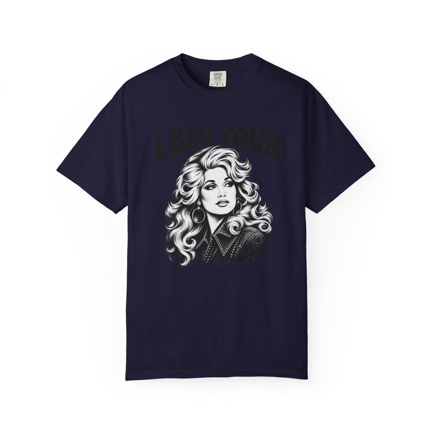 “I Beg Your” Retro Glam Portrait Tee