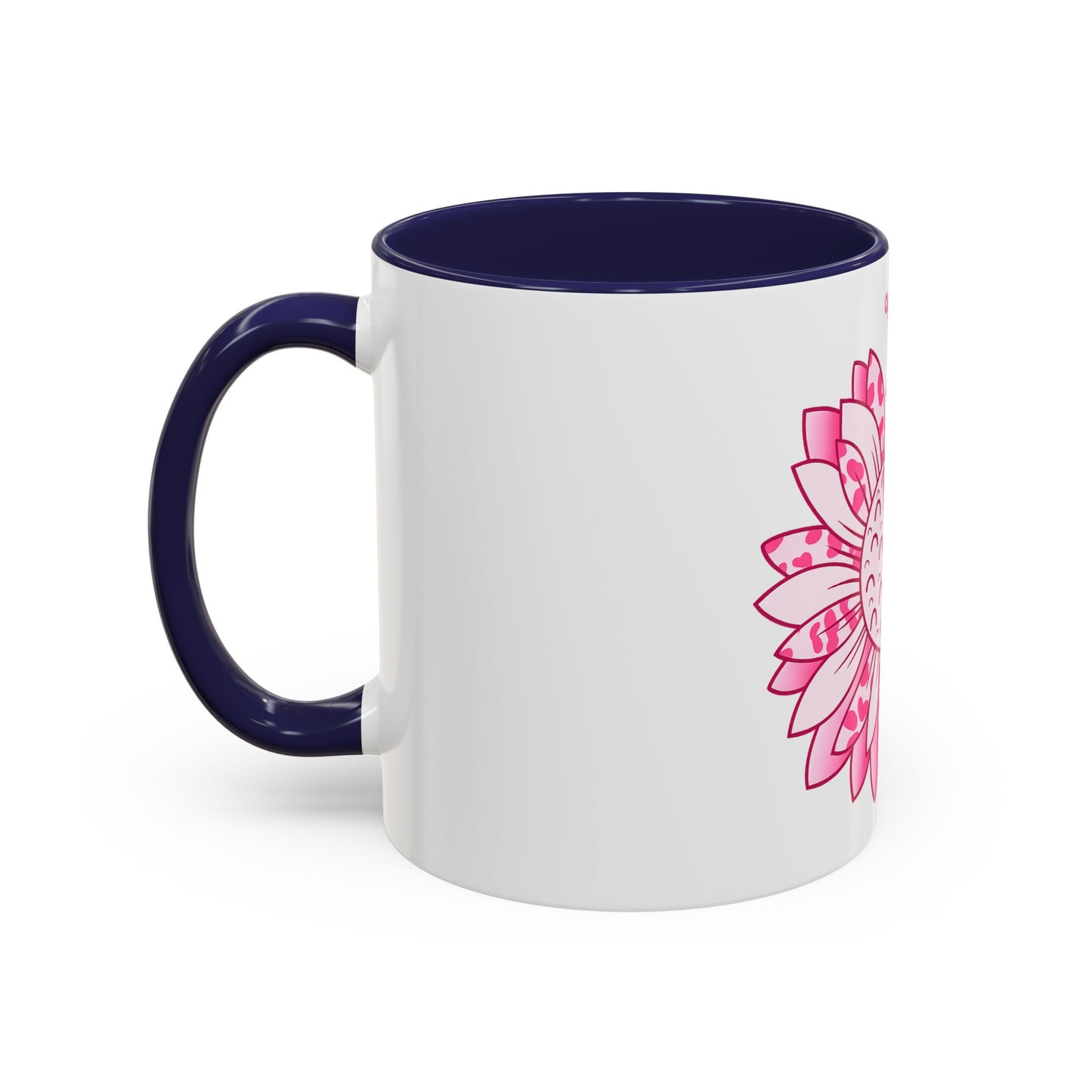 BREAST CANCER FLOWER MUG