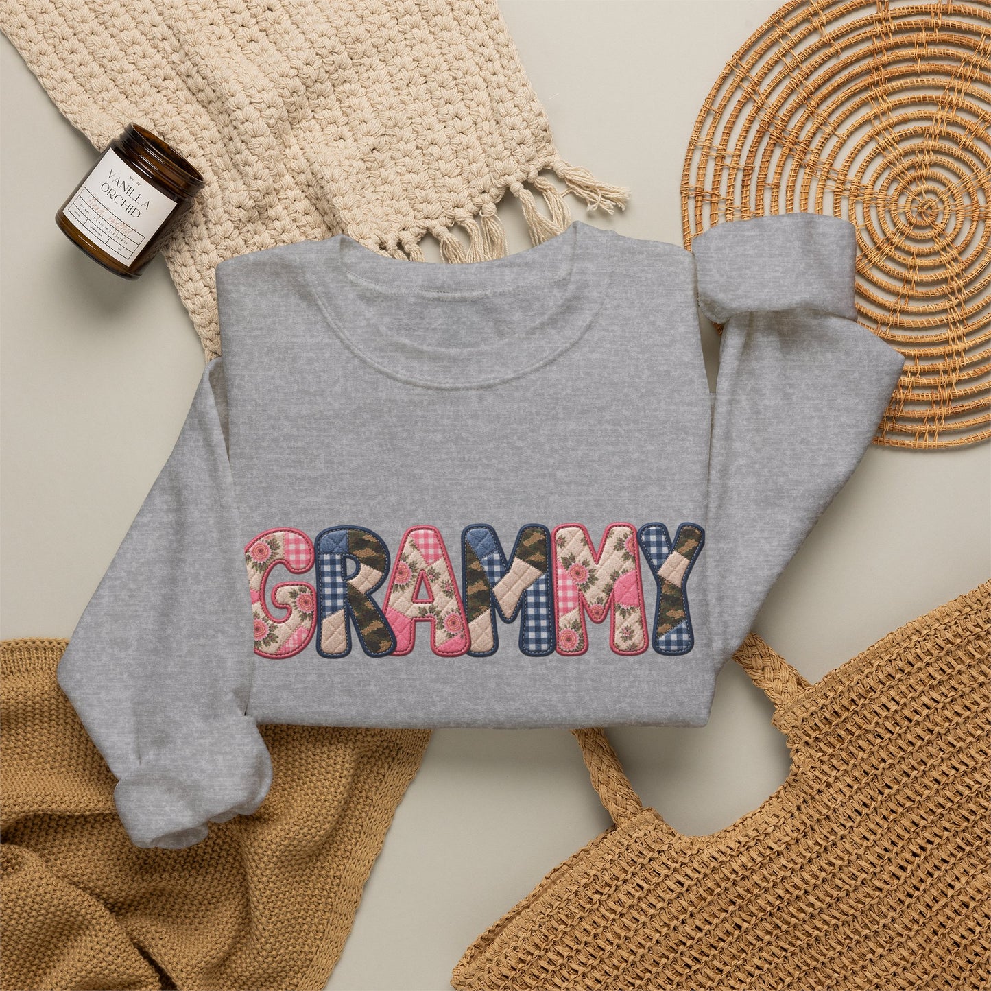 Grammy Floral Crewneck Sweatshirt — Cozy Grandma Gift