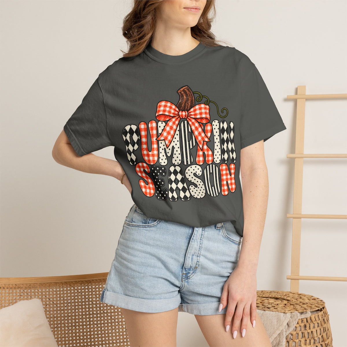 Pumpkin Season T-Shirt — Plaid & Patchwork Fall Tee