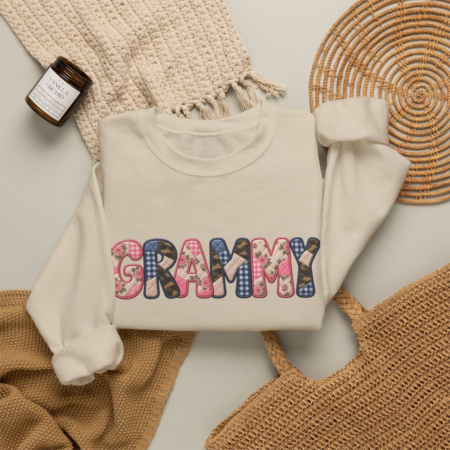 Grammy Floral Crewneck Sweatshirt — Cozy Grandma Gift