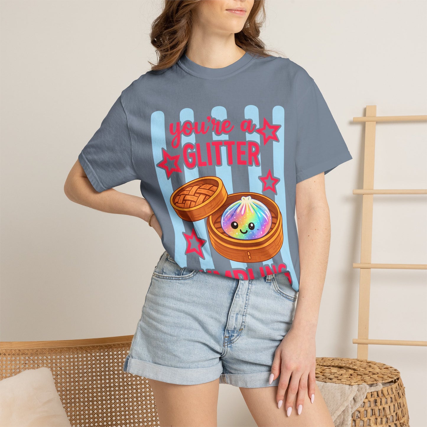 Glitter Dumpling T-Shirt — "You're a Glitter Dumpling" Cute Kawaii Graphic Tee