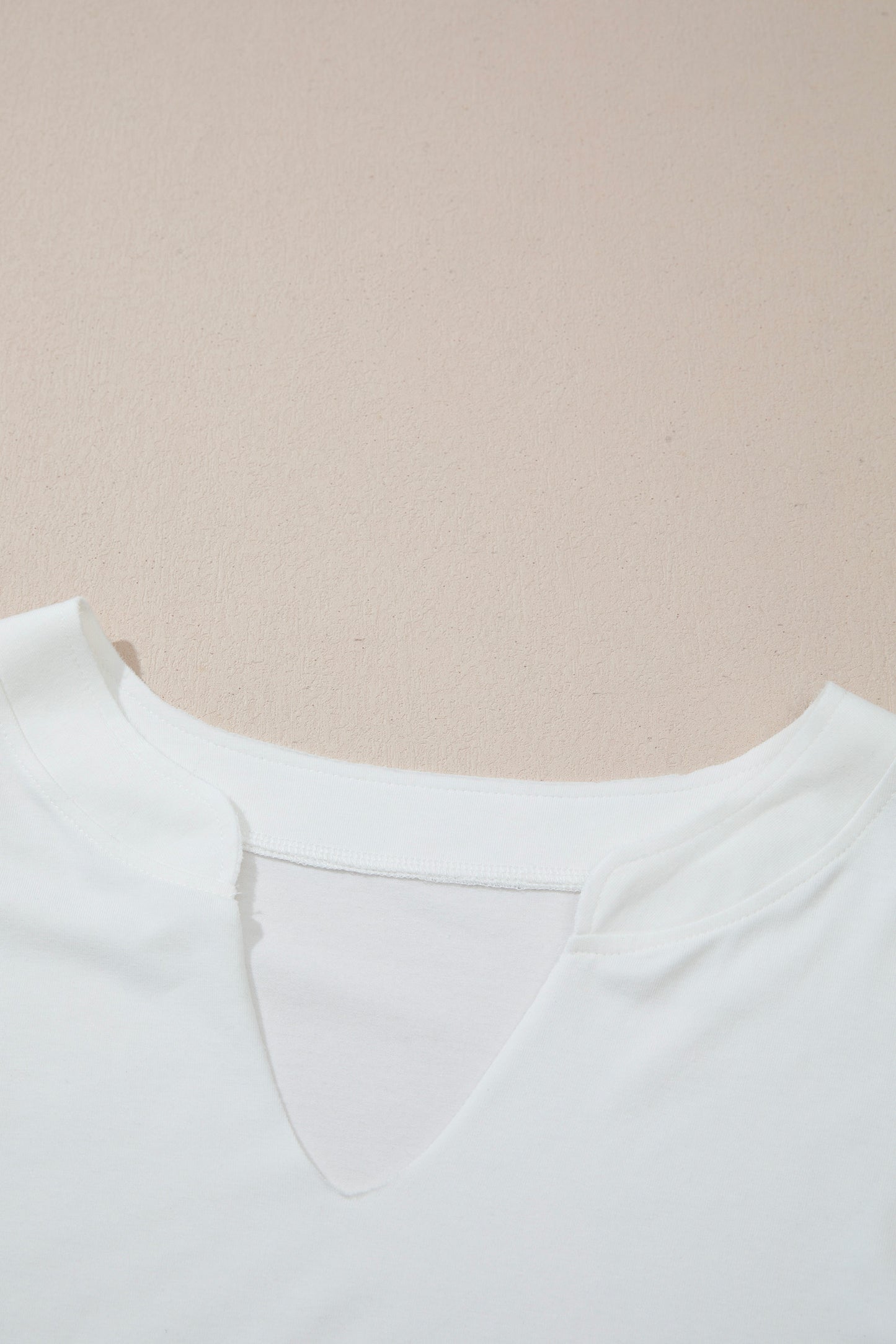 White Striped Colorblock V Neck Shift Long Sleeve Plus Size Blouse